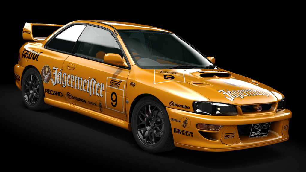 Subaru Impreza 22B STi, skin Jagermeister