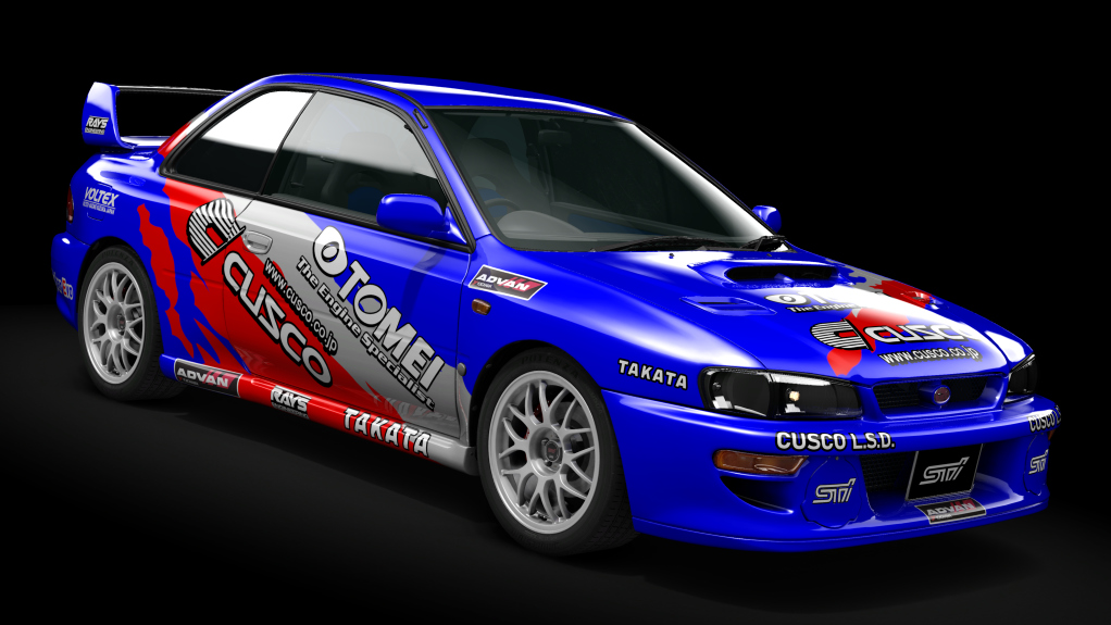 Subaru Impreza 22B STi, skin cusco_blue