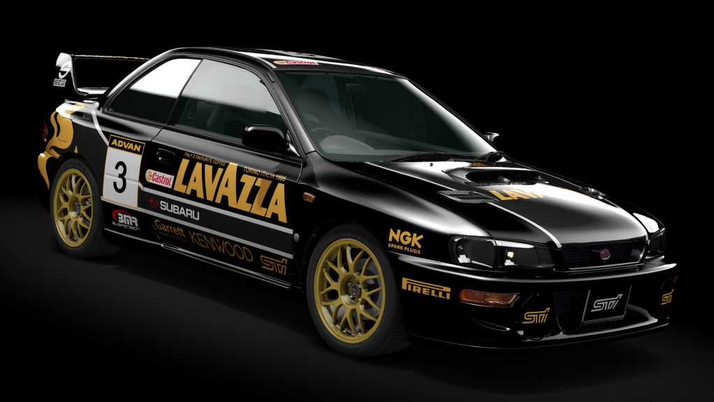 Subaru Impreza 22B STi, skin lavazza